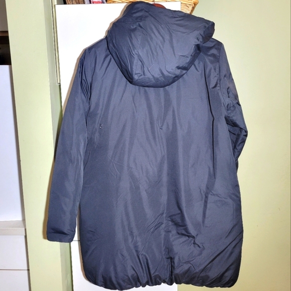 Kit and Ace puffer quilted winter hooded jacket parka black small - Picture 4 of 12